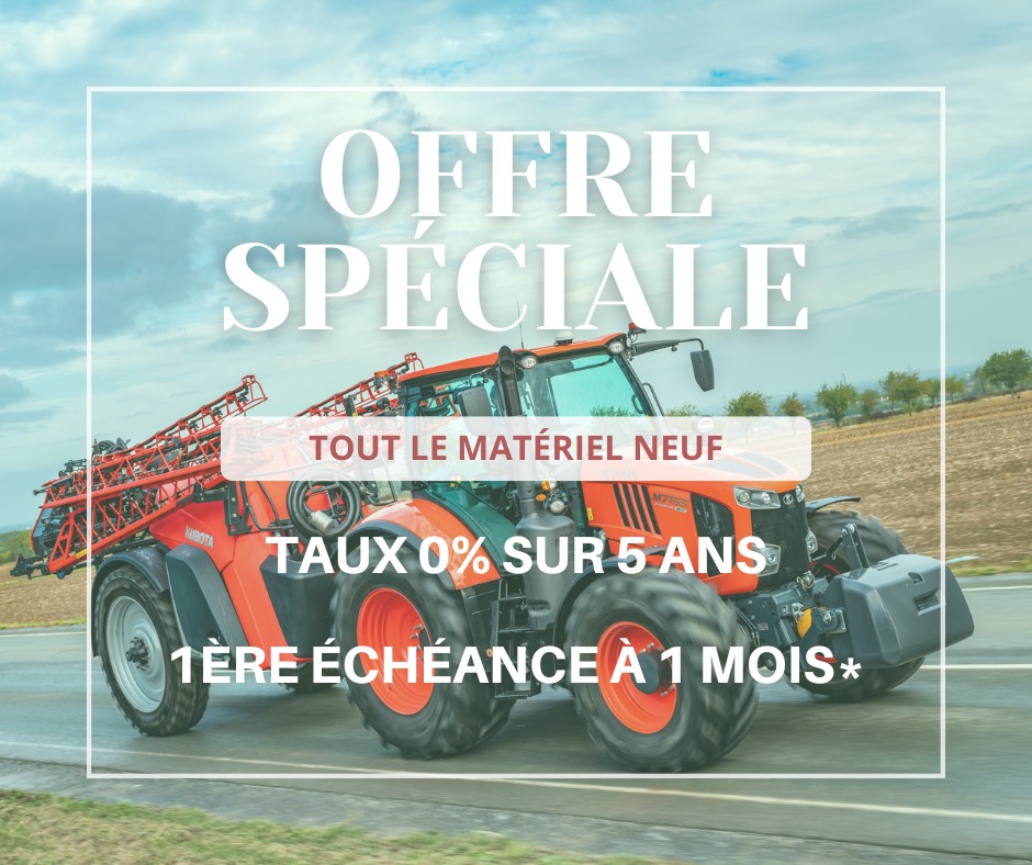 offre spéciale Kubota