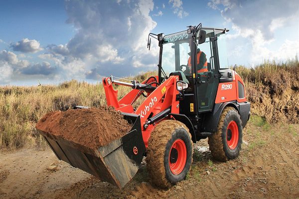 Chargeuse sur pneus Kubota pour chantiers de construction