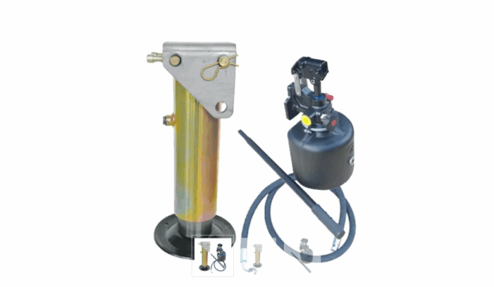 Kit béquille cric hydraulique 8,5T + pompe AR85H-KIT