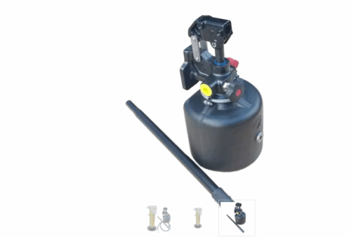 Kit béquille cric hydraulique 8,5T + pompe monlezun tarbes