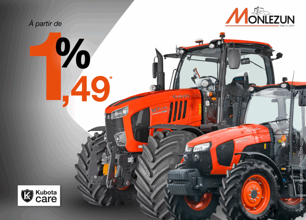 Offre Kubota tracteur serie m